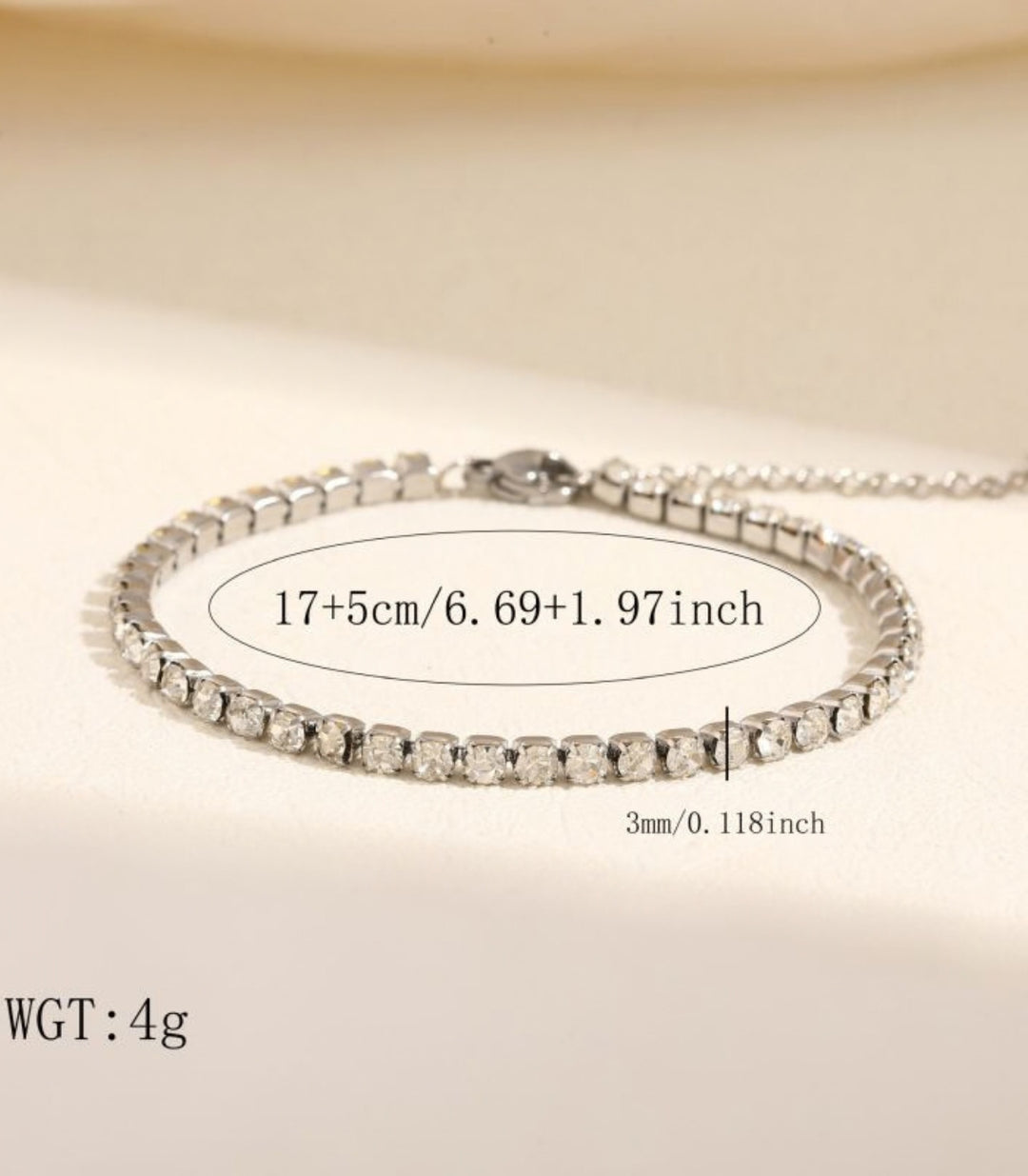 Brazalete Silver Full Diamond