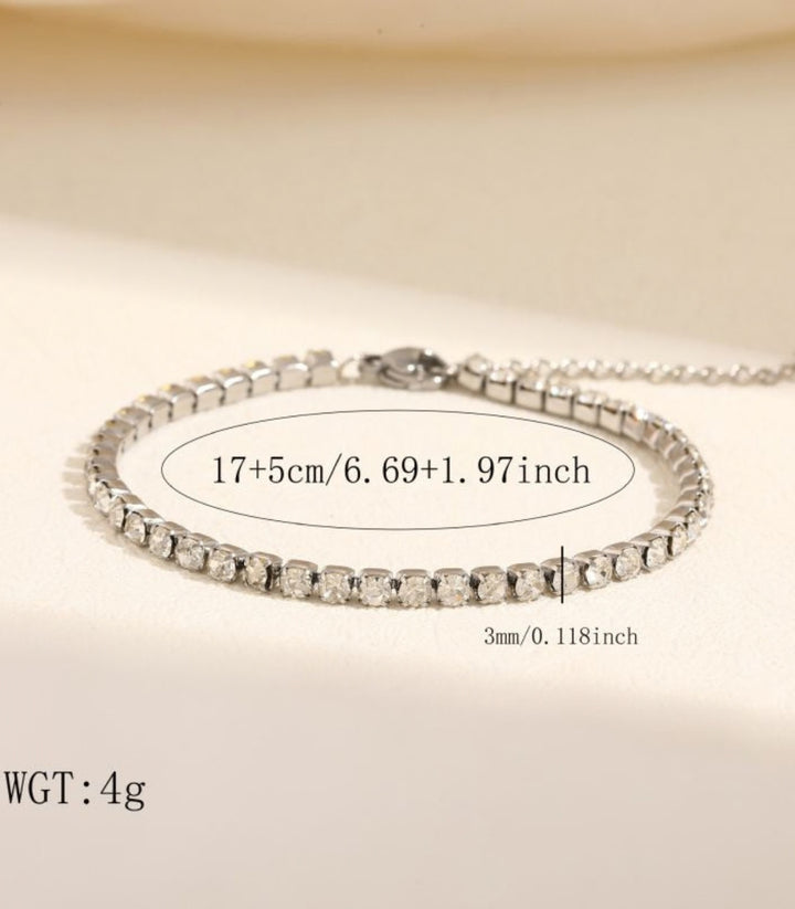 Brazalete Silver Full Diamond