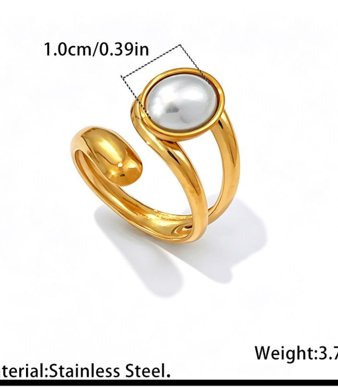 Anillo Perla Blanca