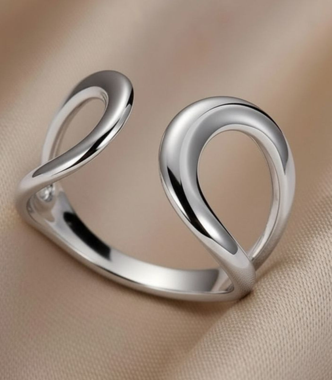 Anillo Abierto irregular plata 5