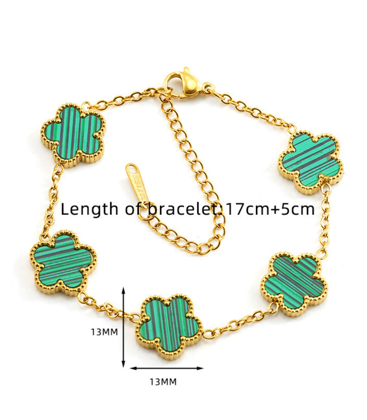 Brazalete Flores Verdes