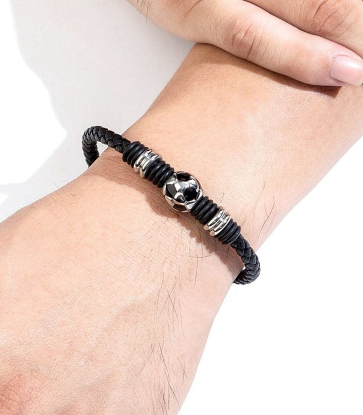 Brazalete Silver Football Magnetic