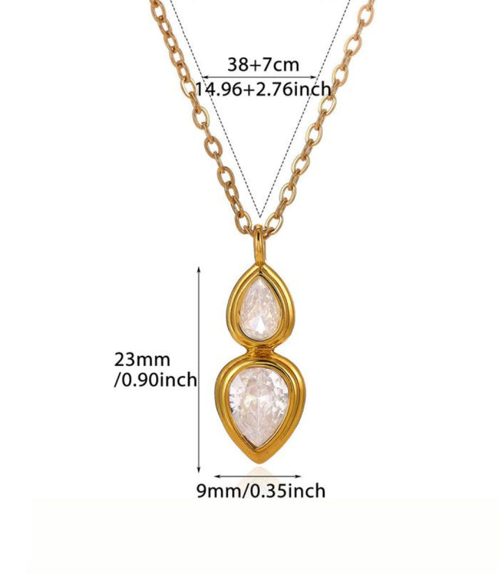 Collar Zirconias 18K
