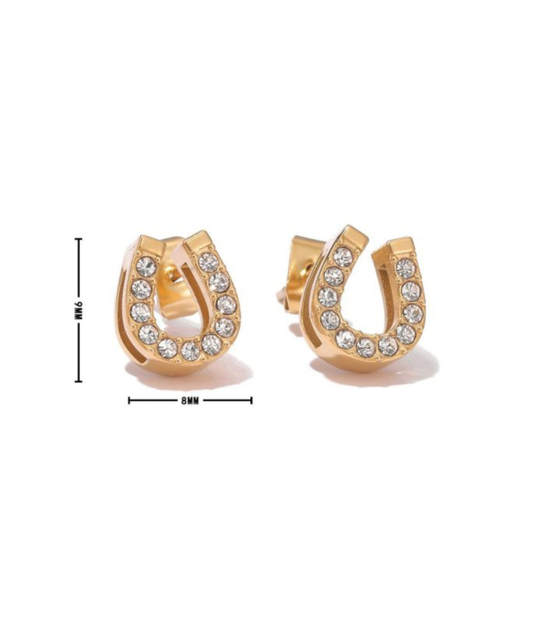 Aretes herradura zirconias