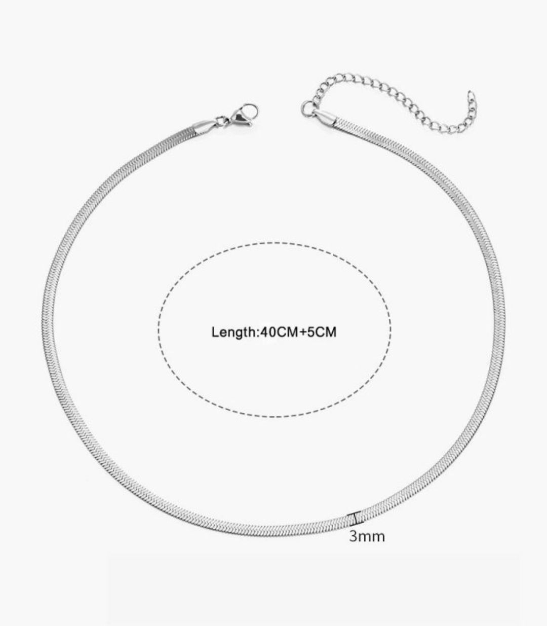 Collar plata 3mm