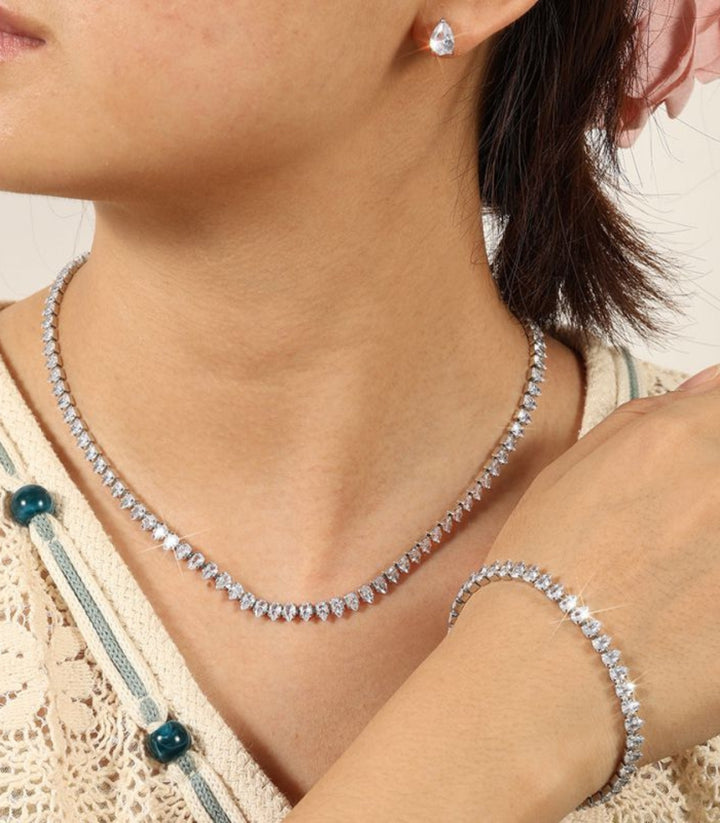 Collar Set 4 Pzs Elegant Zircon