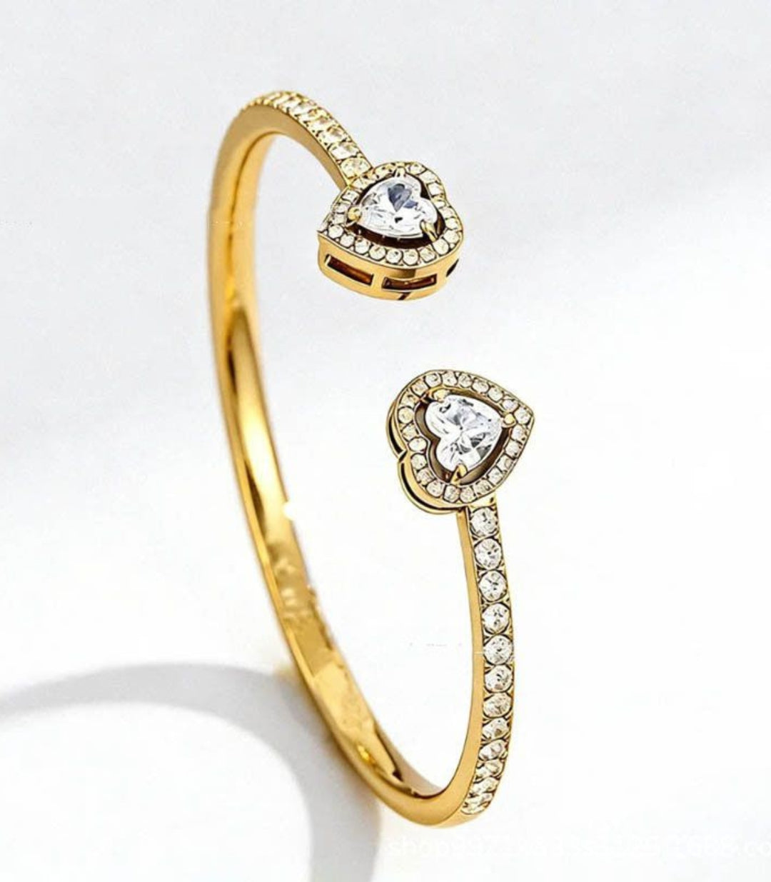 Brazalete Gold Lucky heart 18K
