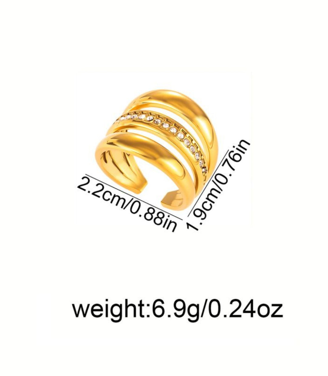 Anillo Threelayered Zirconias