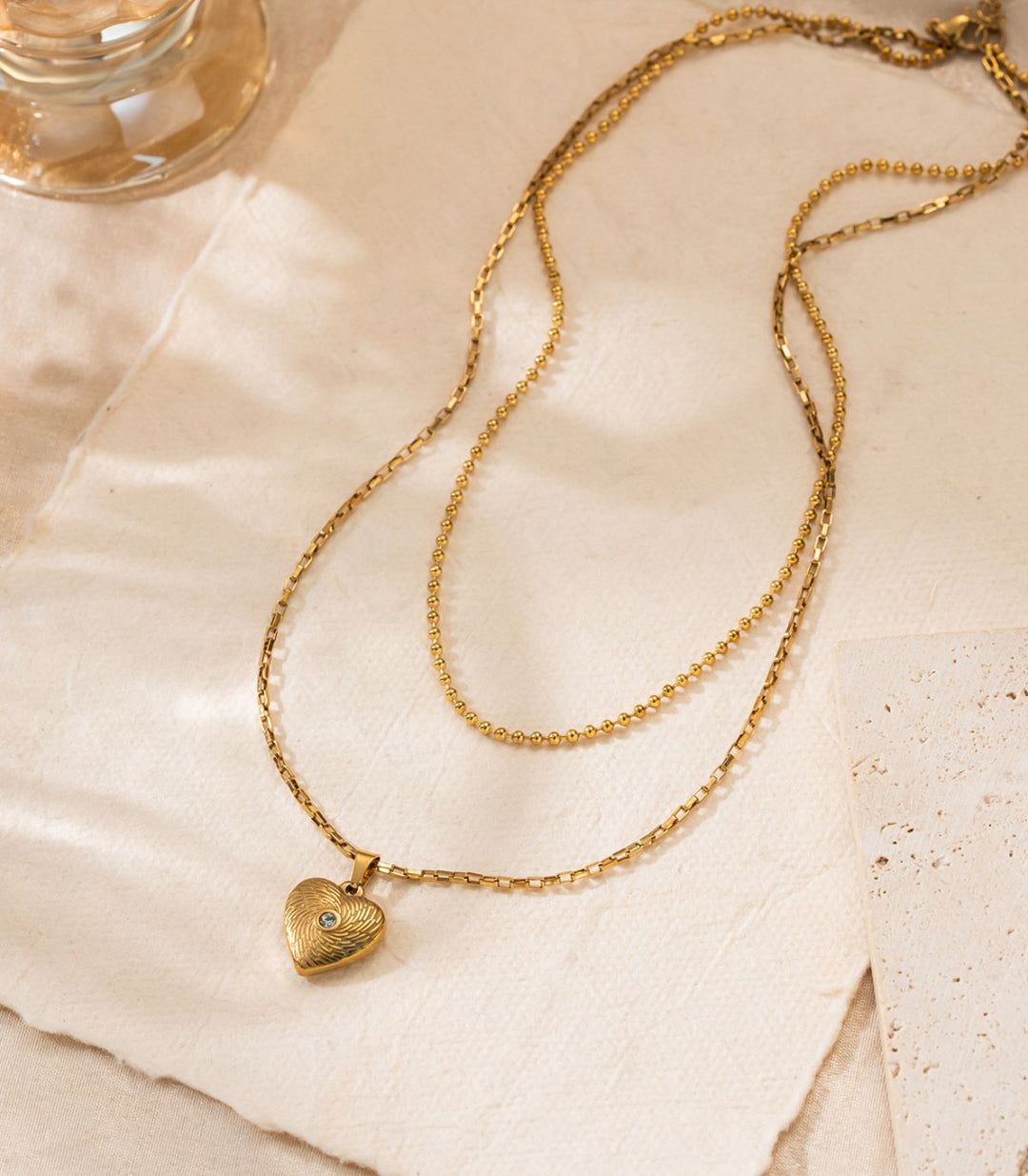 Collar Heart Double Layer