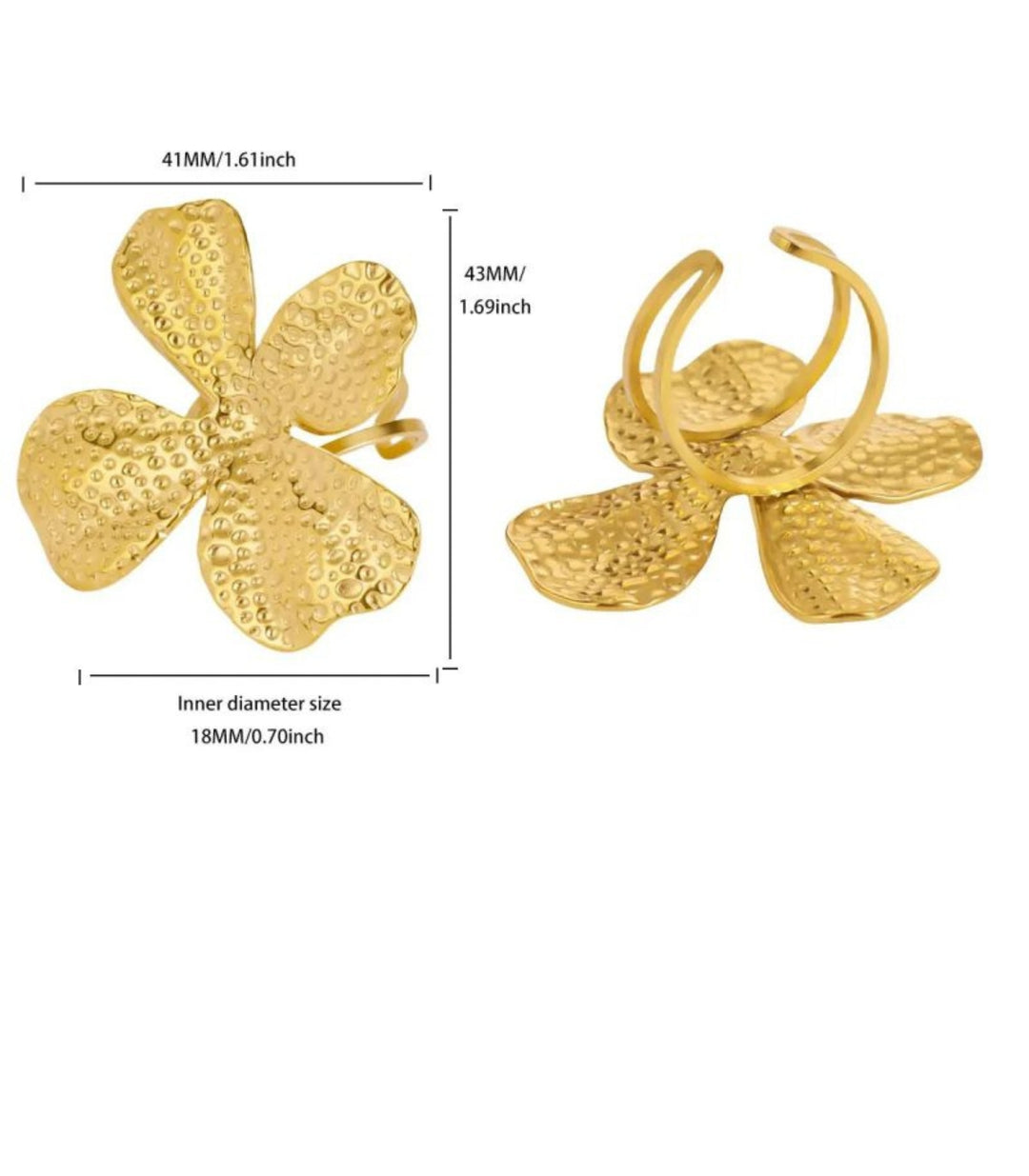 Anillo maxi flor