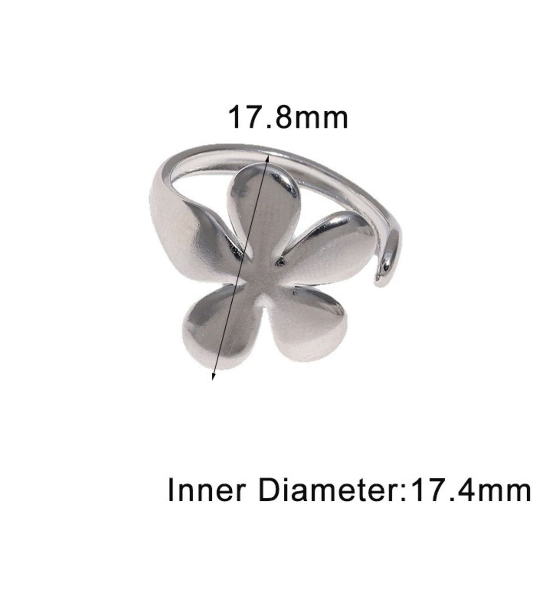 Anillo Flor Plata