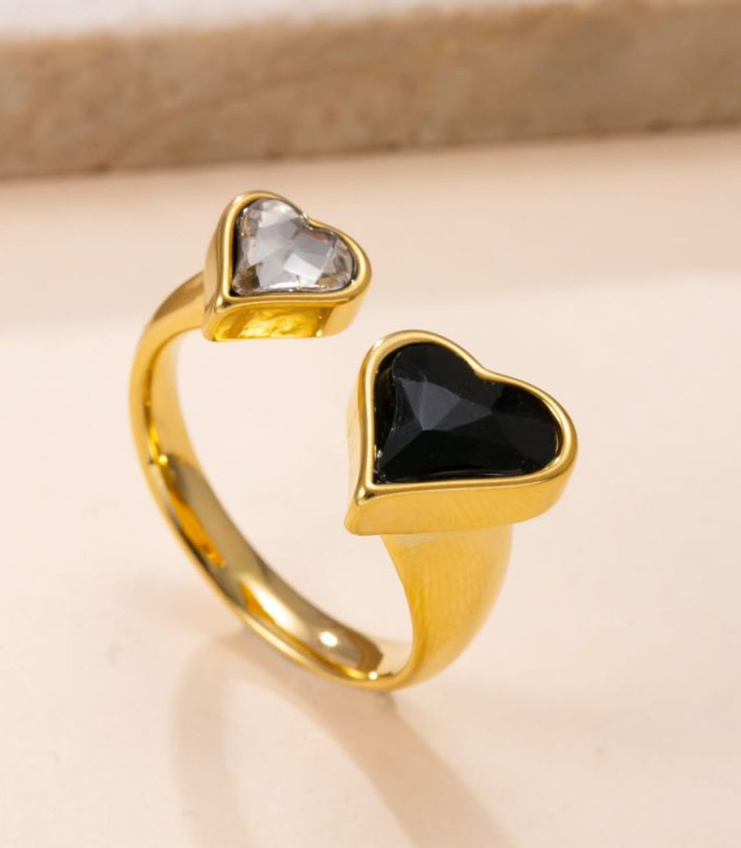 Anillo Heart Black Diamond