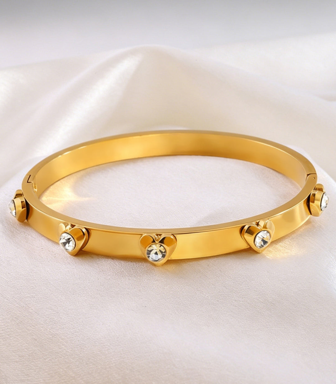 Brazalete Gold Diamond Heart