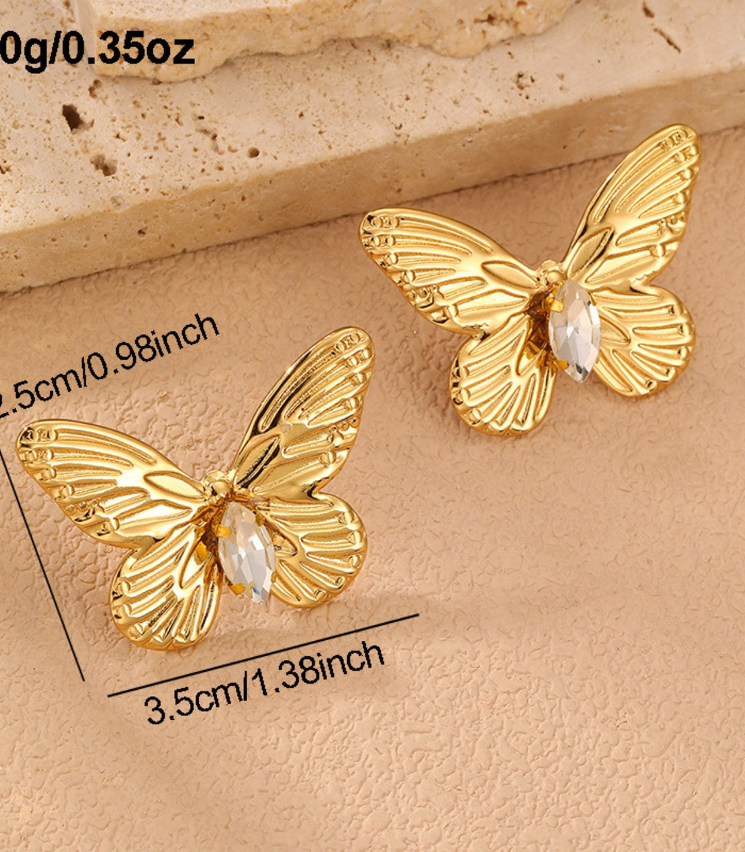 Aretes Zircon Butterfly
