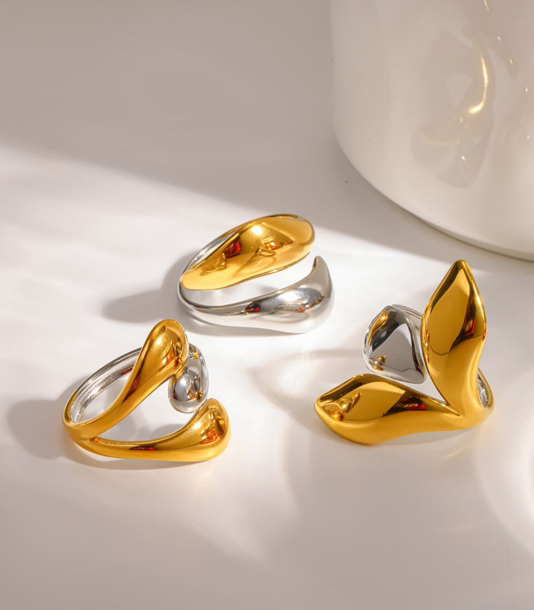 Anillo 1 Bicolor Multilayer 18K