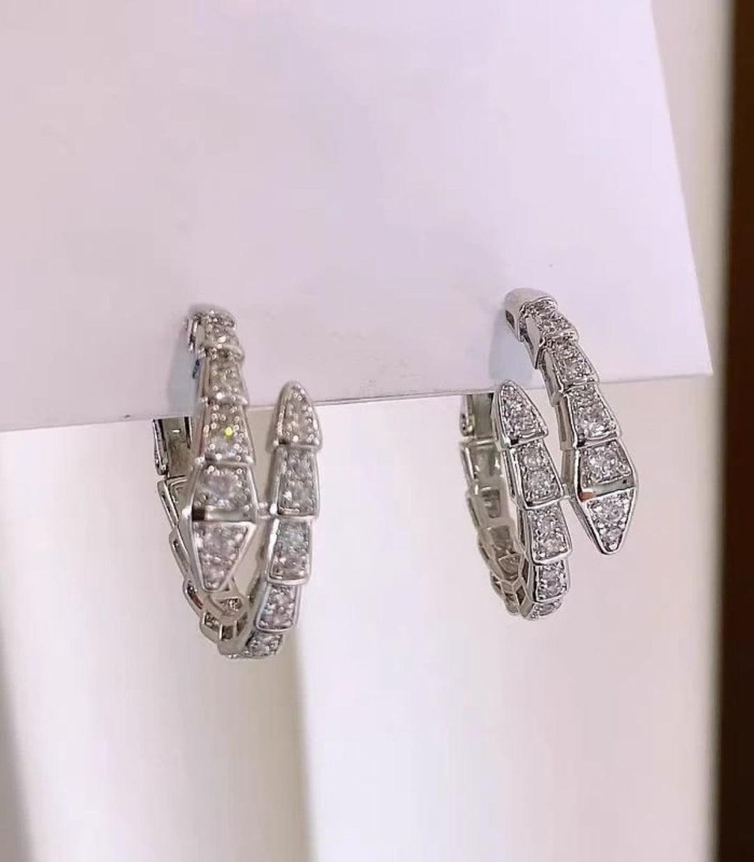 Aretes Silver Snake