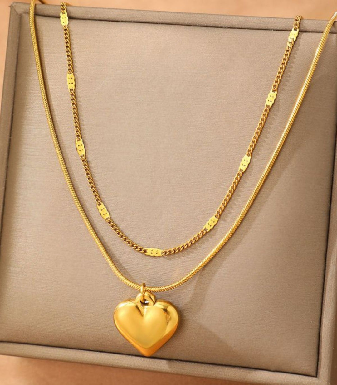 Collar doble layer dorado