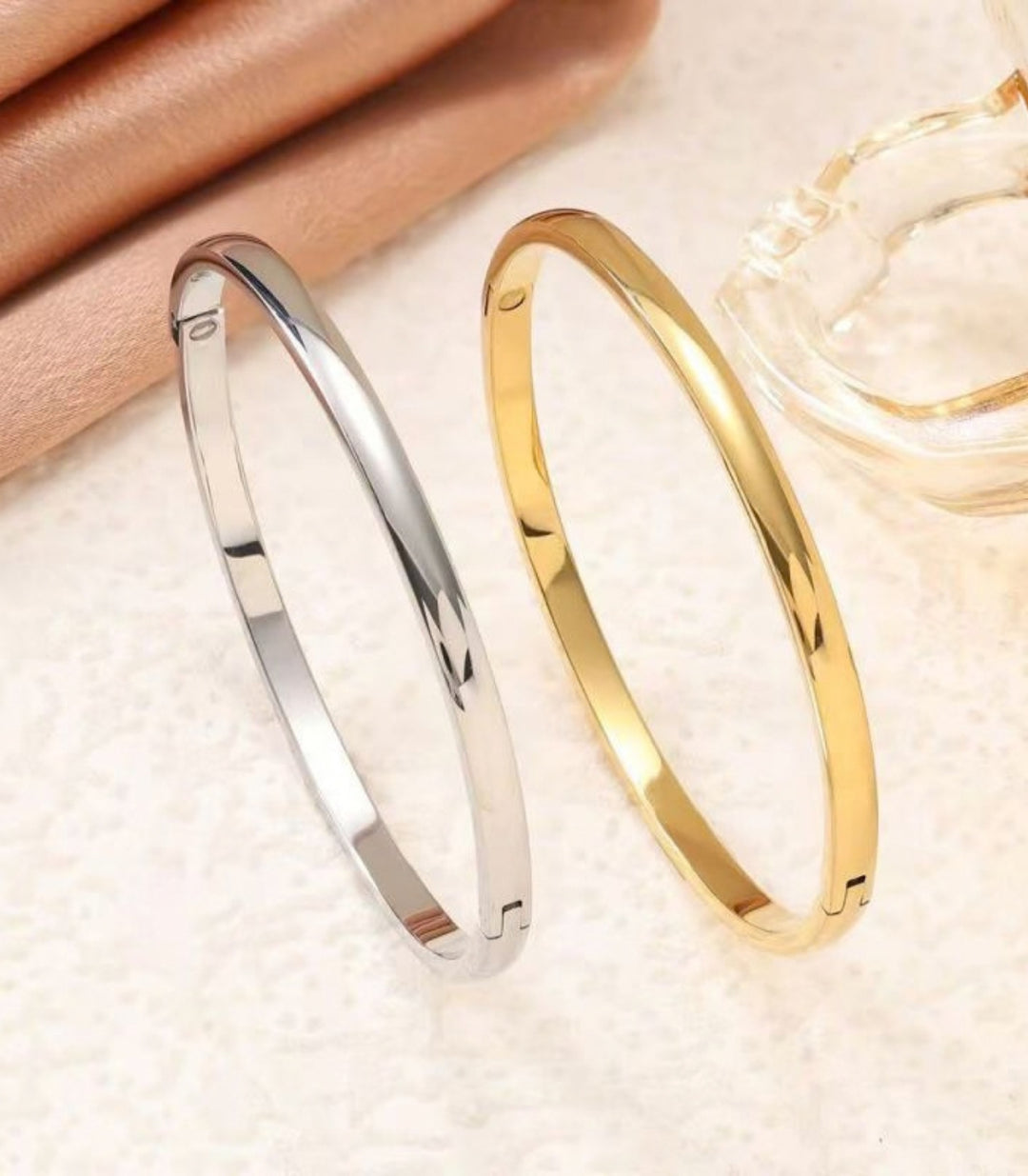 Brazalete Silver 4mm Curved