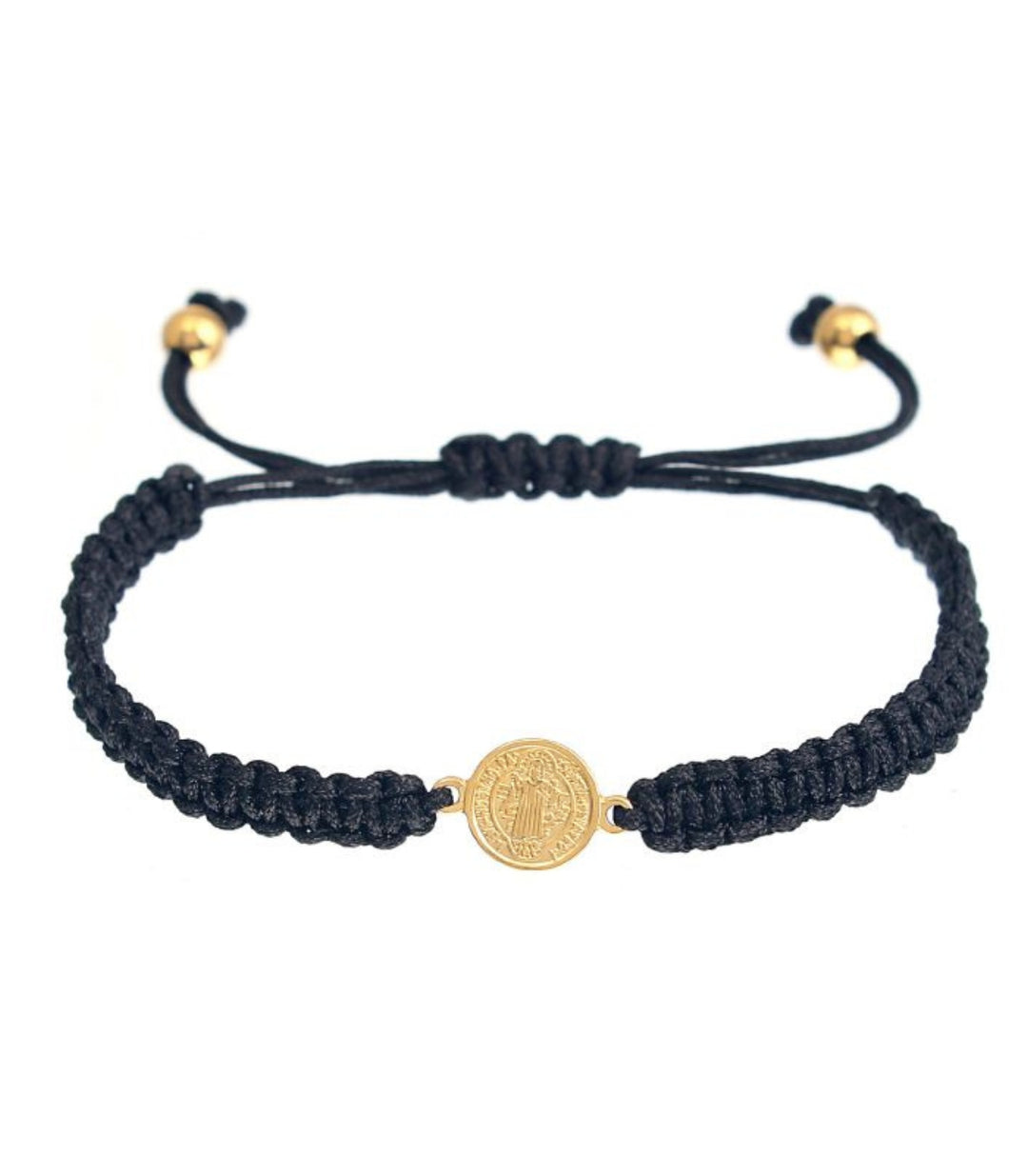 Brazalete negro tejido san benito