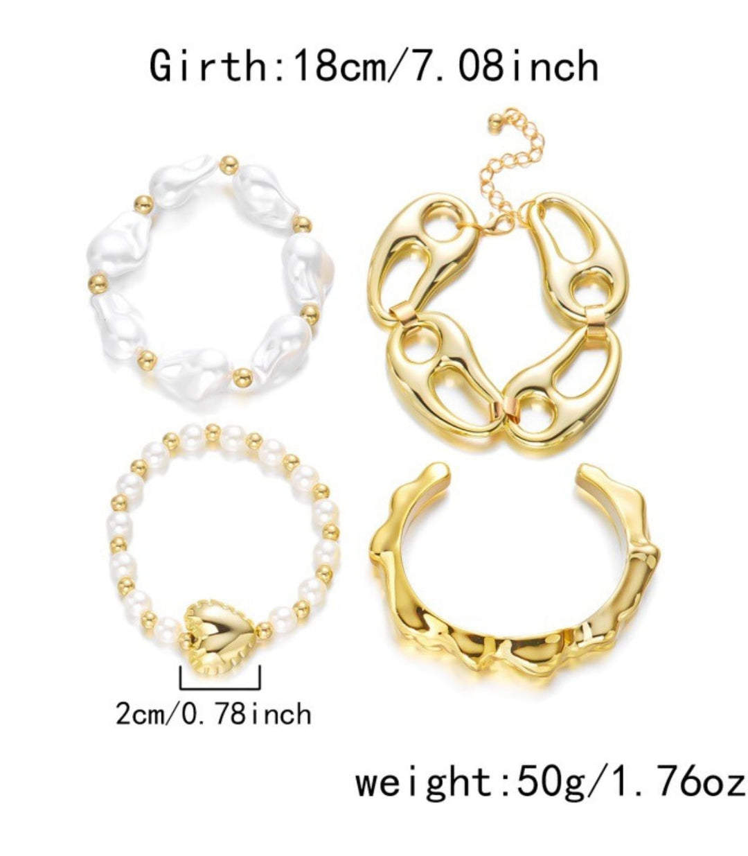 Brazaltes Set Pearl Lava