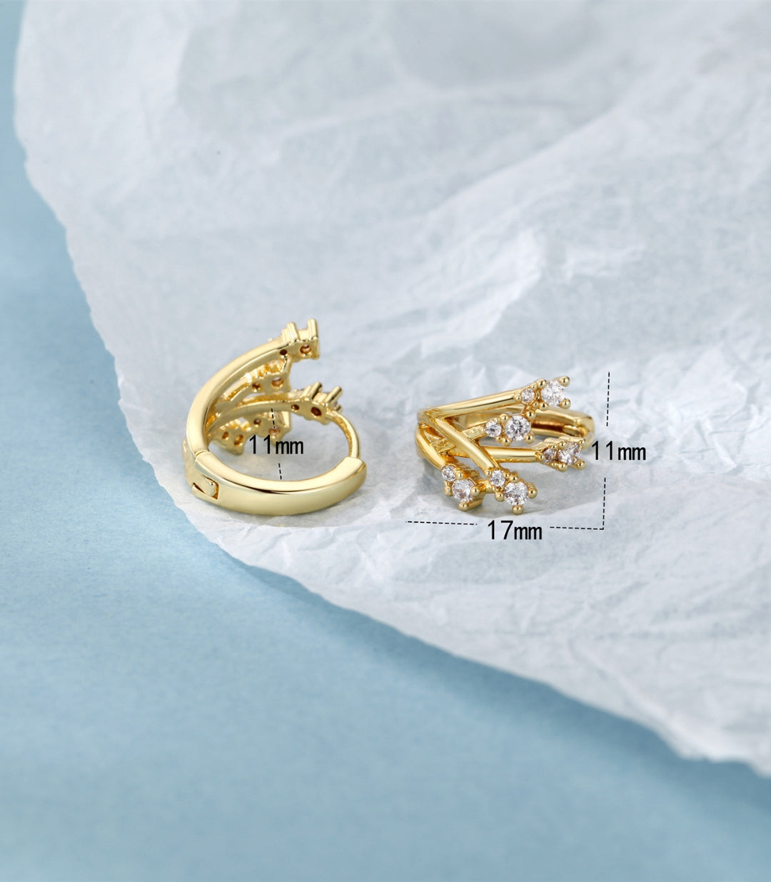 Aretes con Zirconias