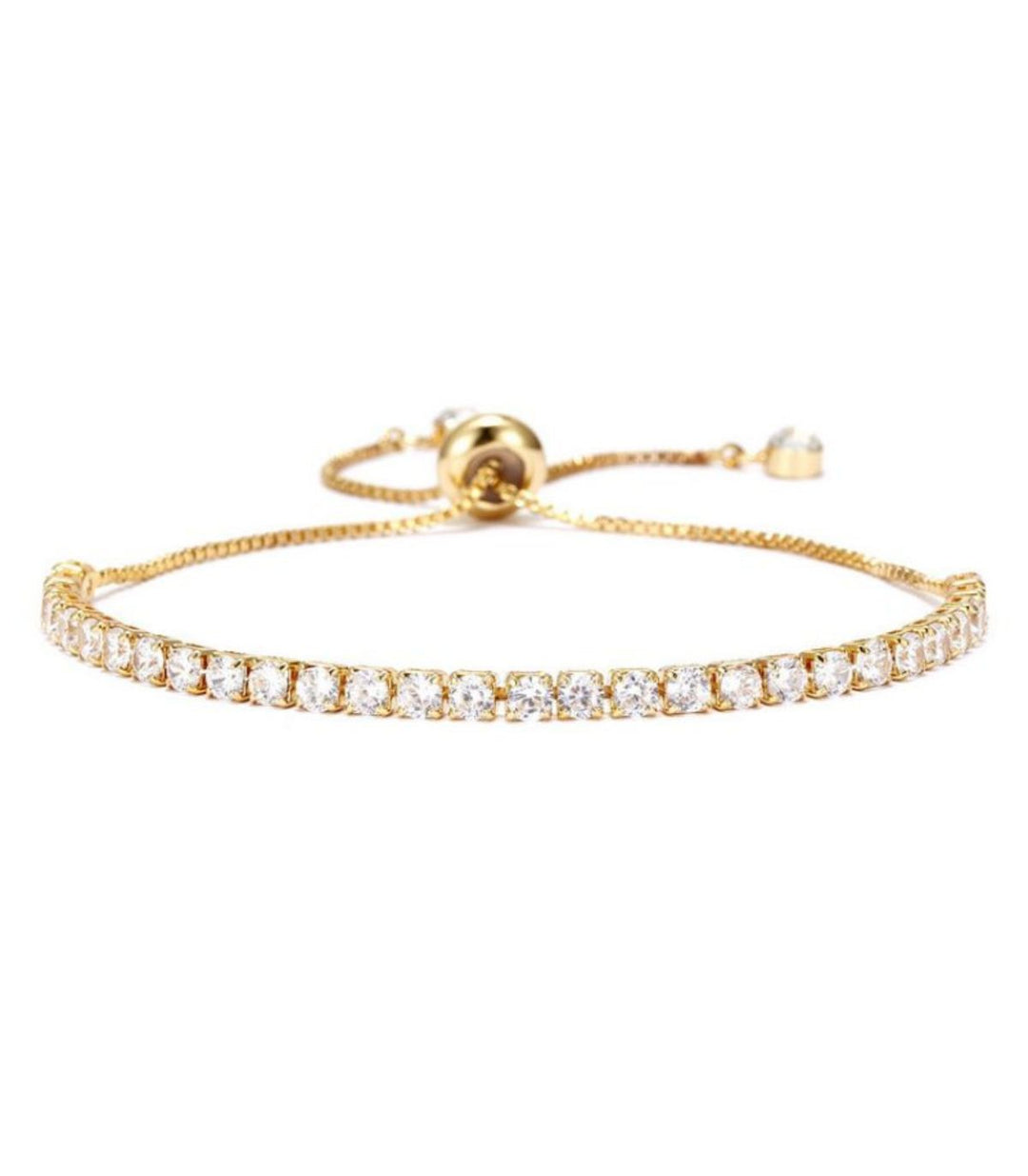 Brazalete Zirconias dorado