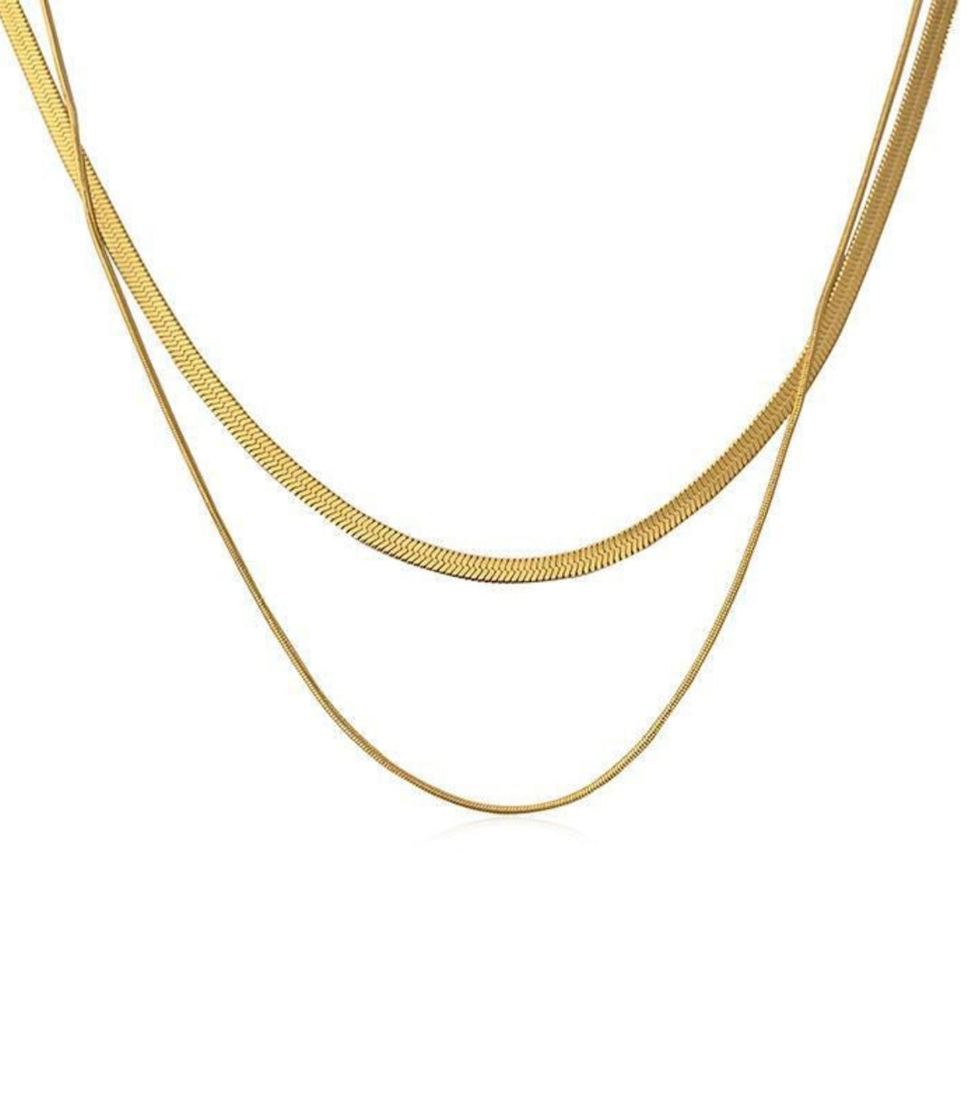 Collar dorado doble layer