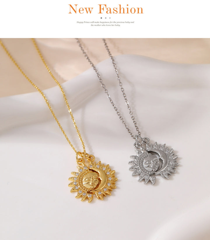 Collar Plata Sol y Luna