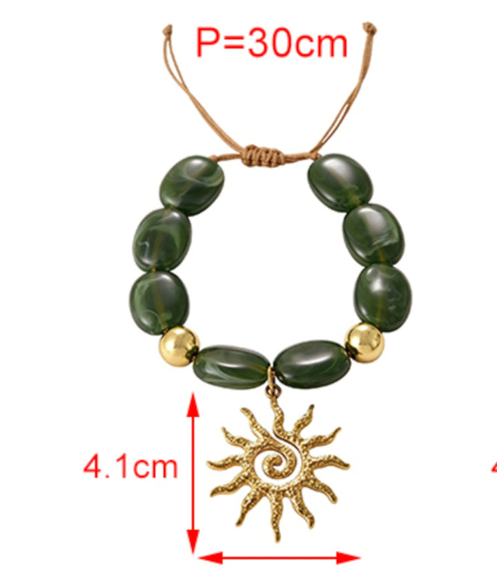 Brazalete Dark Green Sun