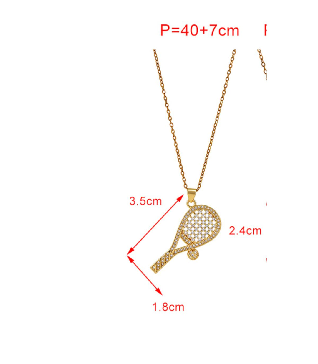 Collar Silver Zircon Tennis