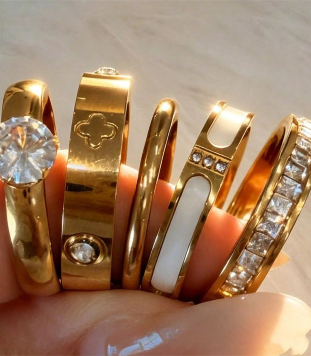 Anillos Set 5Pz Clover #8