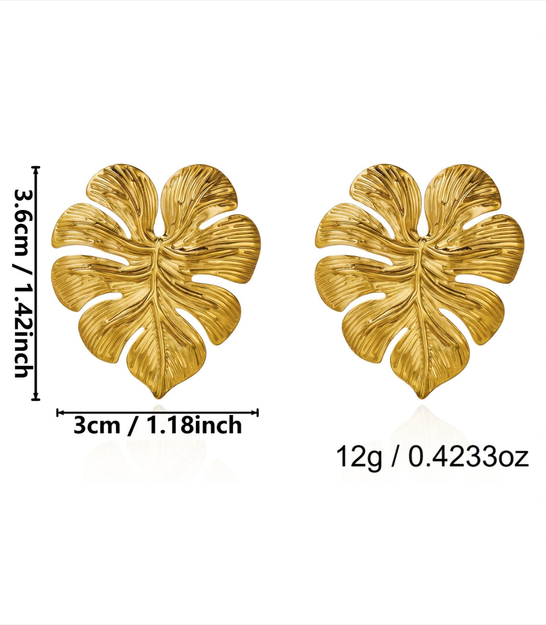 Aretes Leaf Vintage