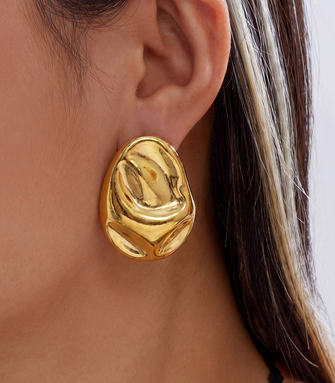 Aretes Lava Square Drop 18K