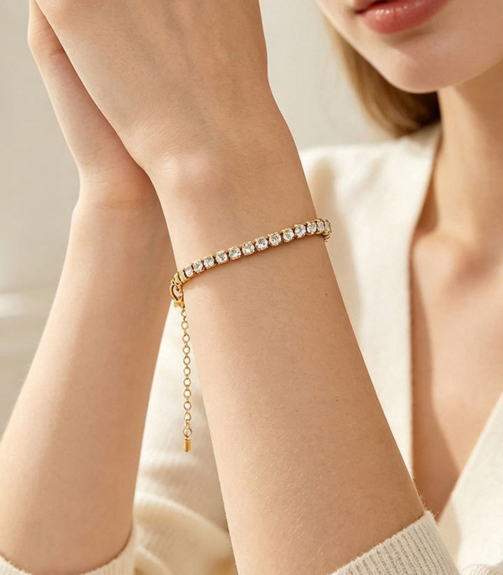 Brazalete Gold Full Diamond