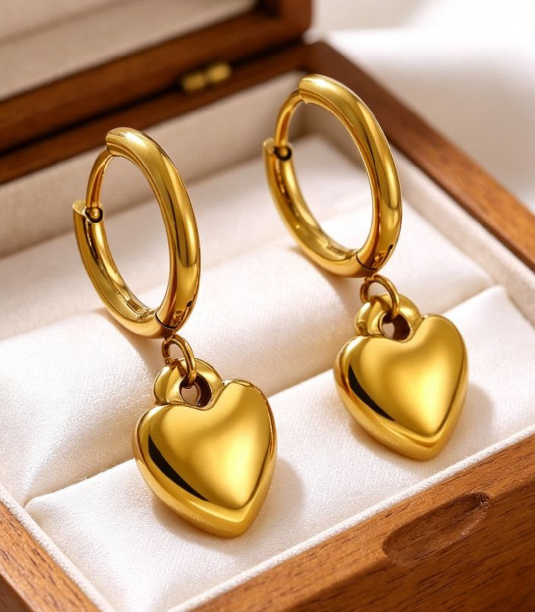 Aretes Gold Heart