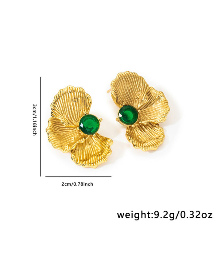 Aretes Hojas Verdes