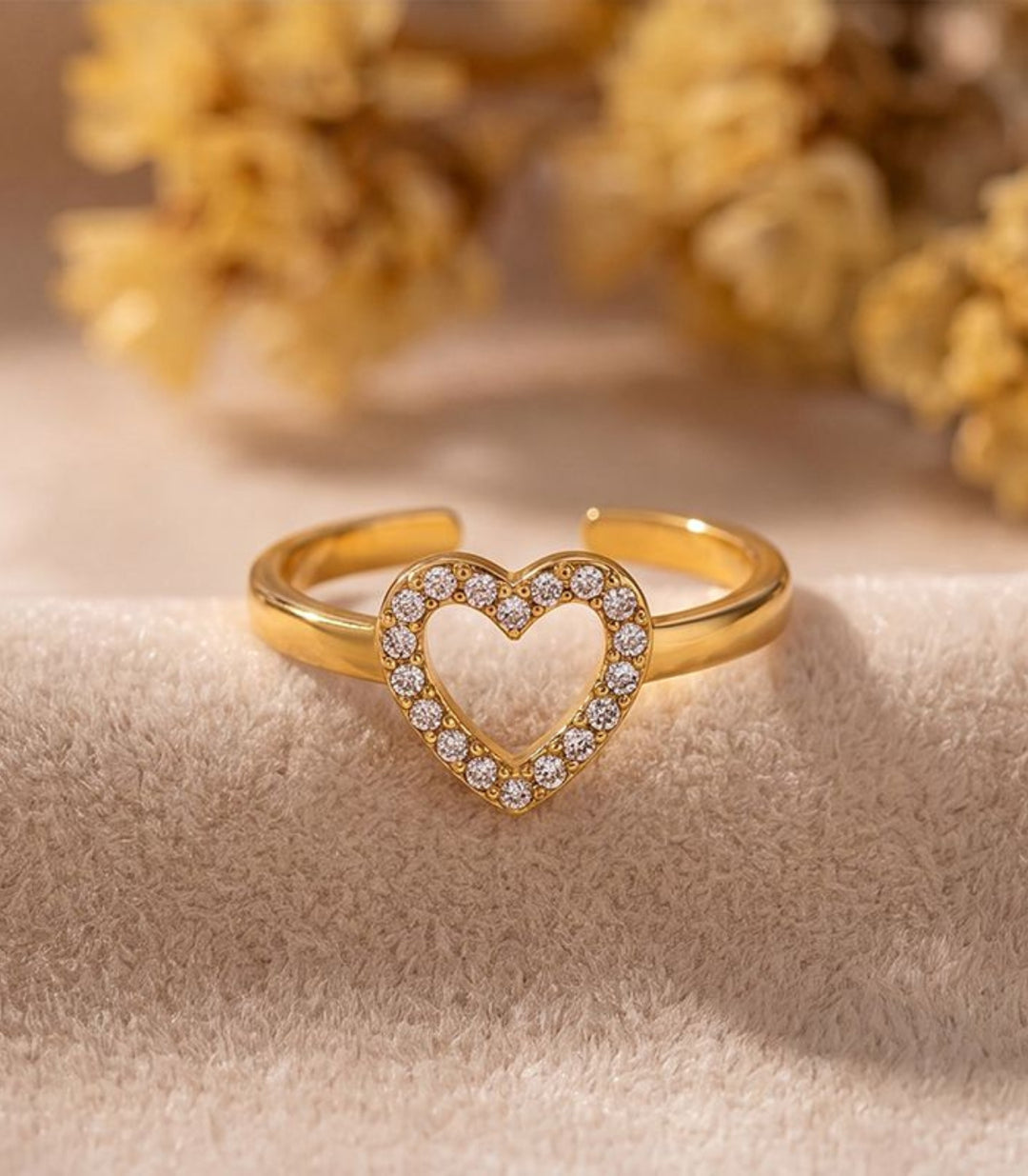 Anillo Corazón con Zirconias