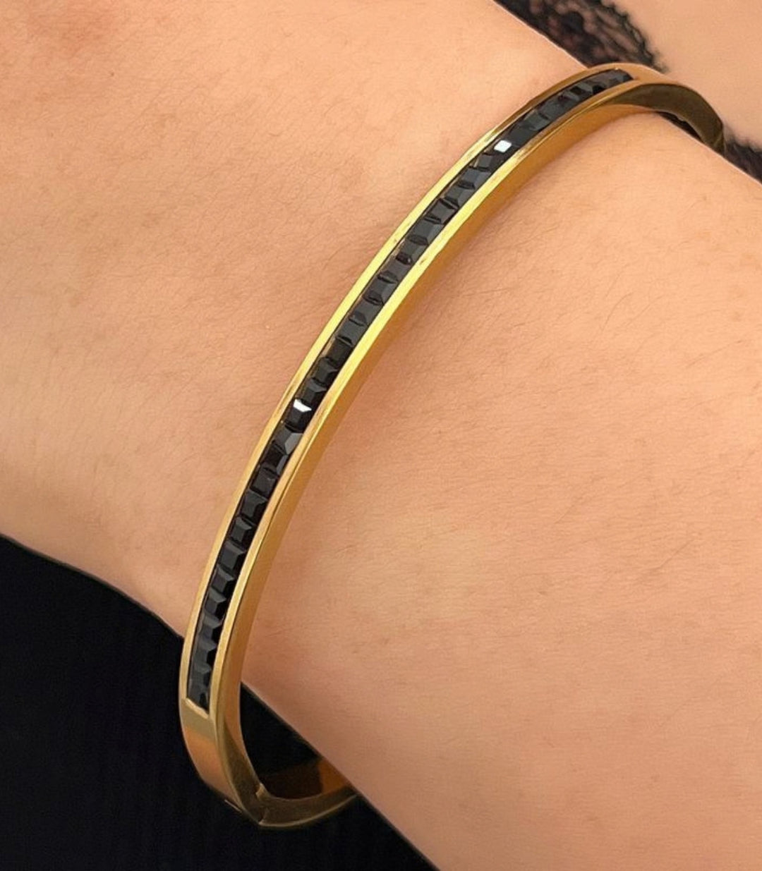 Brazalete Zirconias Negras