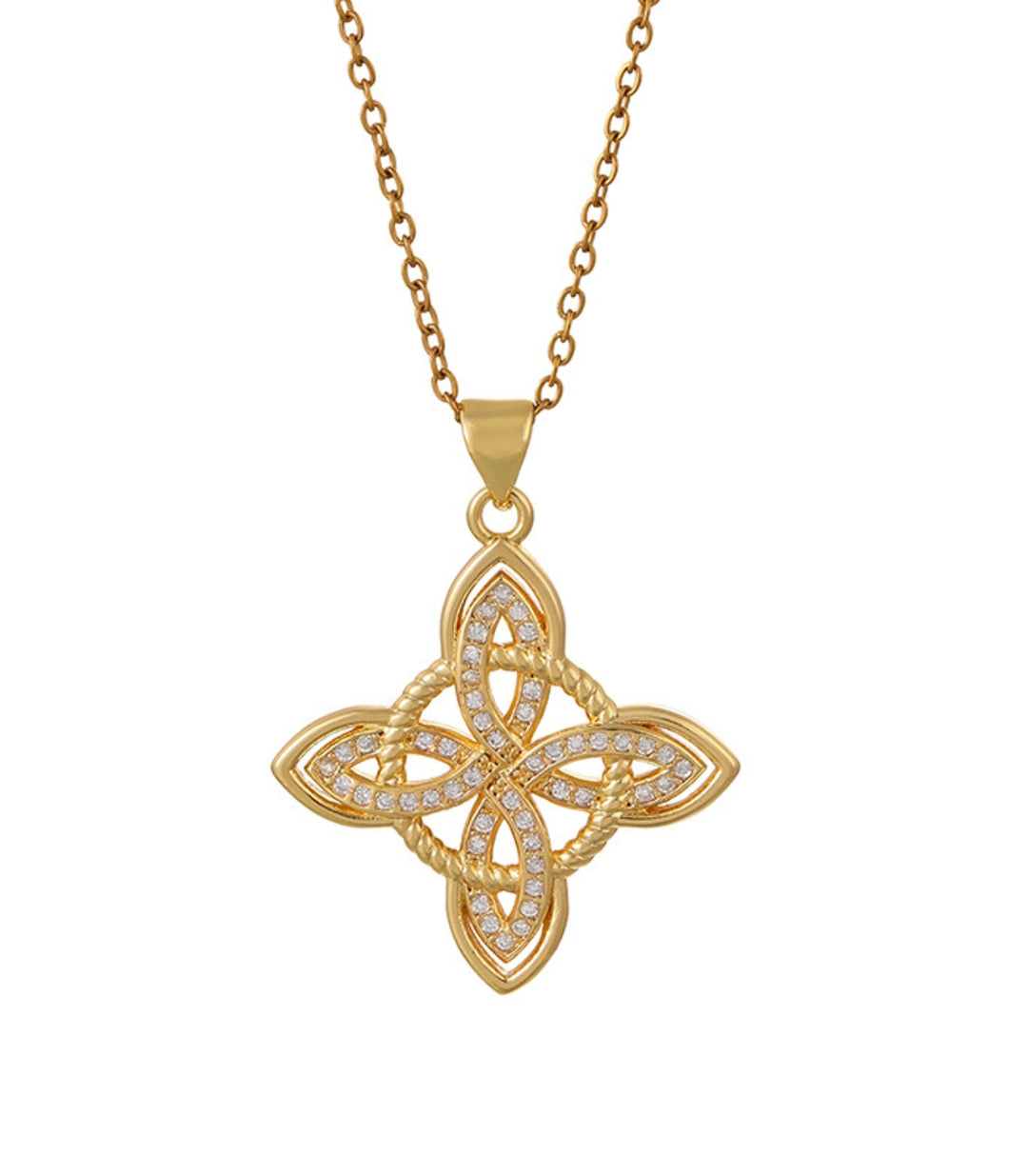 Collar Dorado Nudo de Bruja Zirc 5