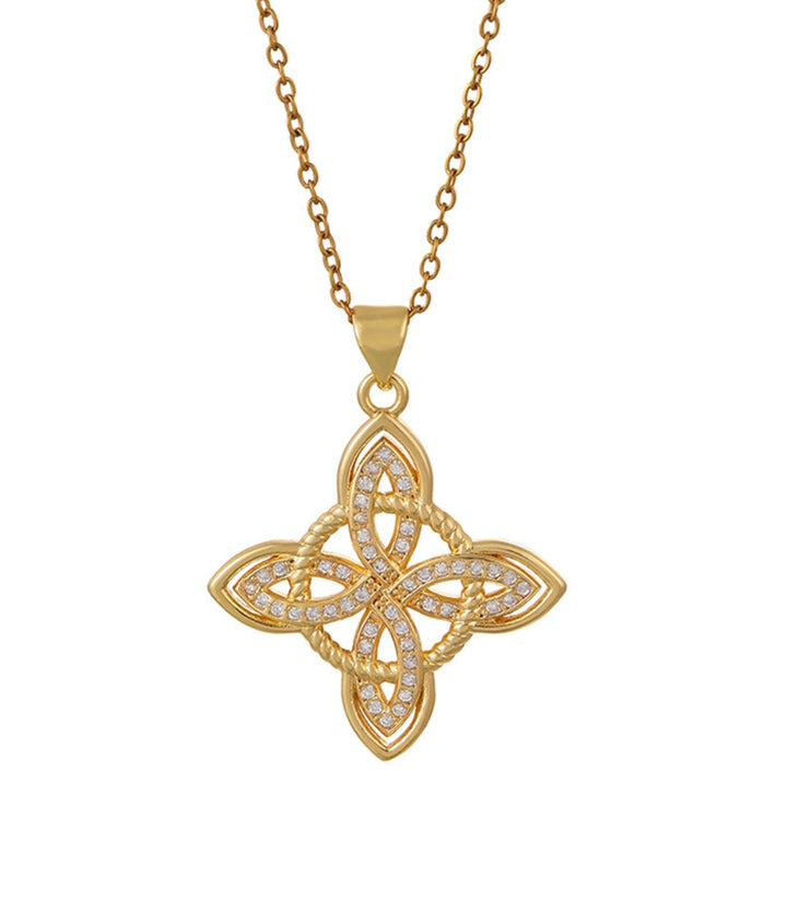 Collar Dorado Nudo de Bruja Zirc 5