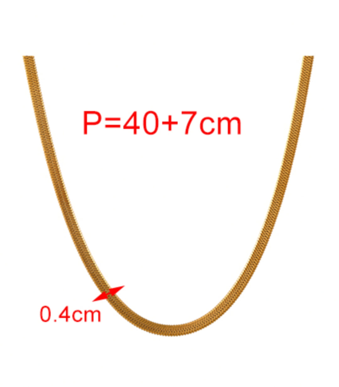 Collar dorado 4mm