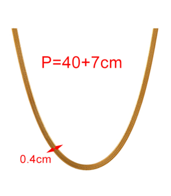 Collar dorado 4mm