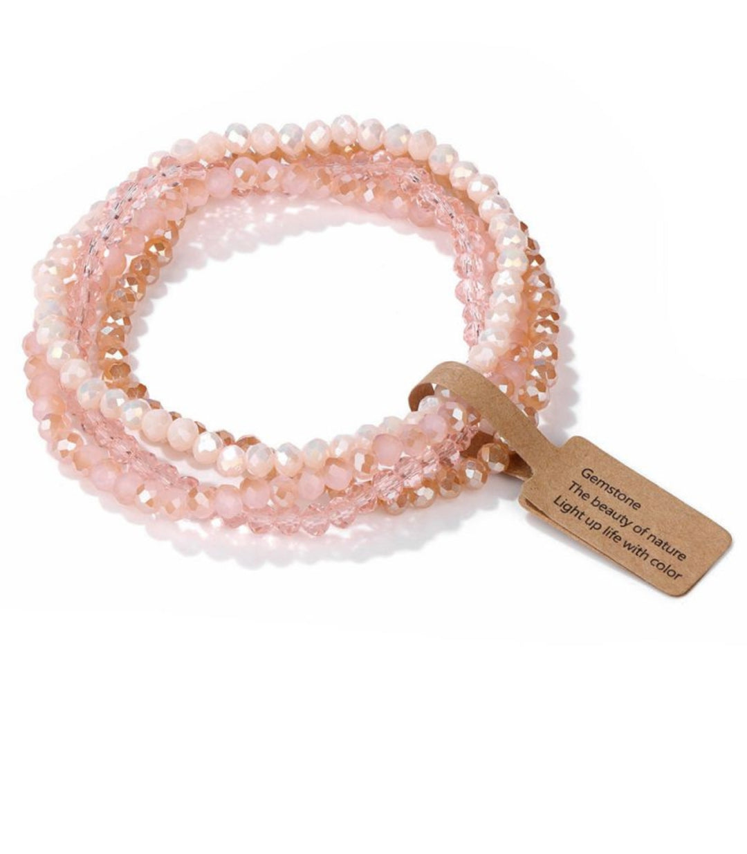 Brazaletes Rosa Set de 4