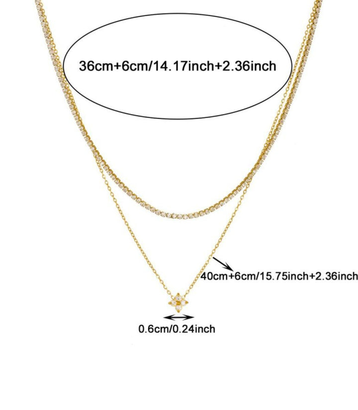 Collar Diamond Double Layer