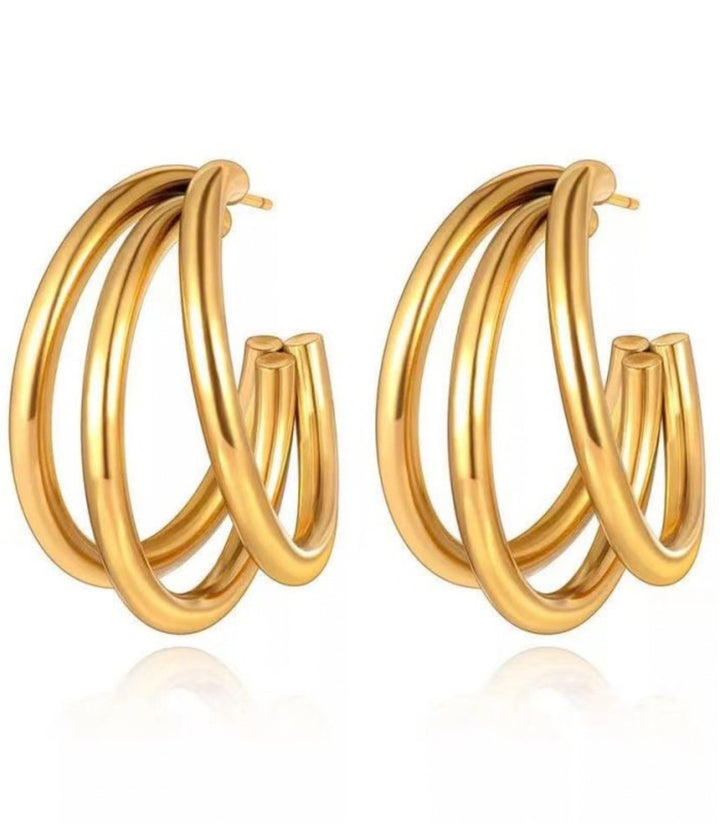 Aretes Gold Multilayer