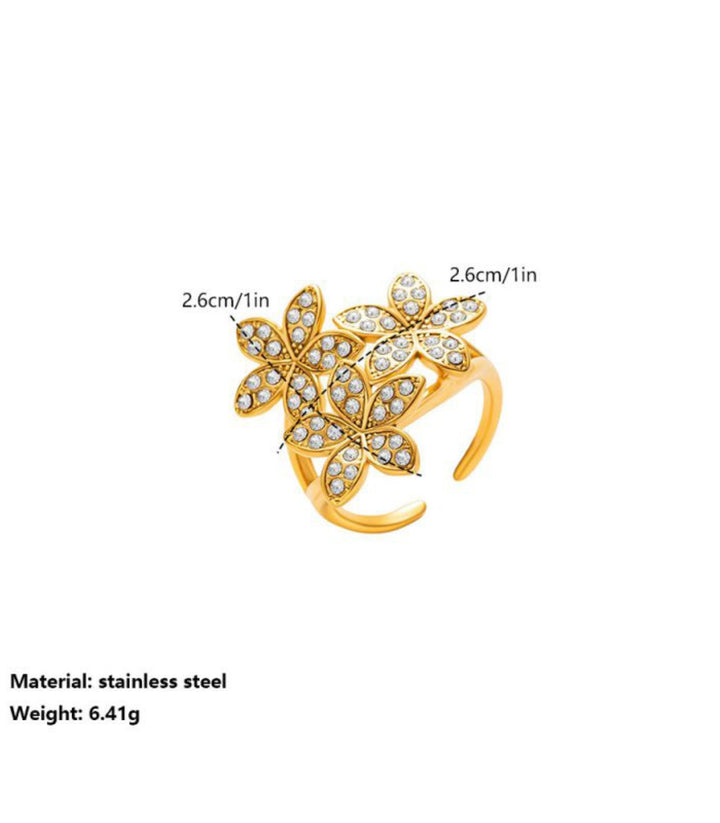 Anillo Abierto Flores
