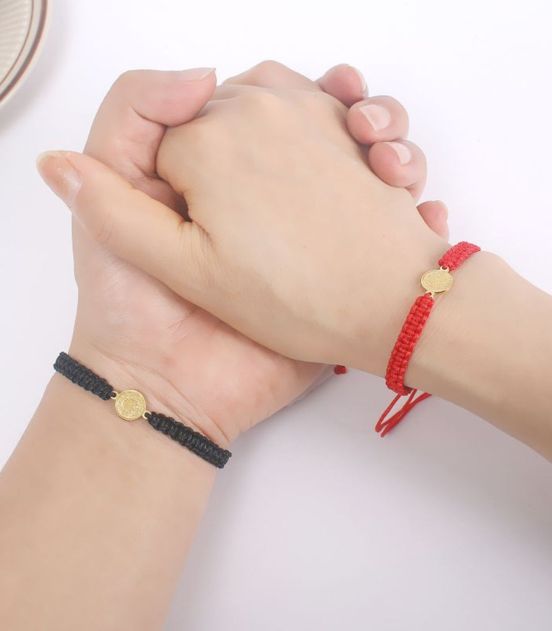 Brazalete rojo tejido san benito