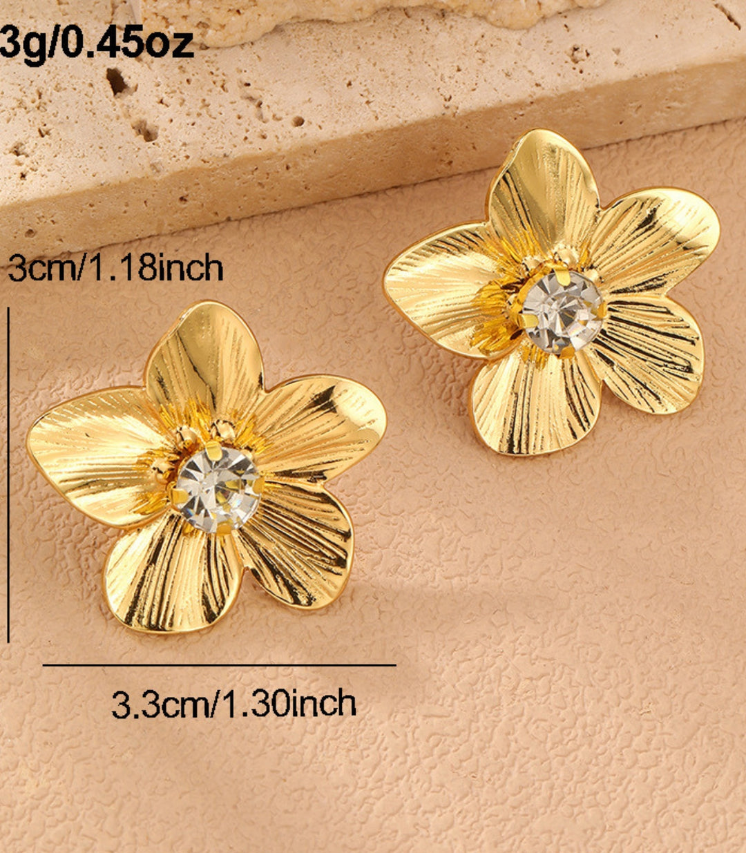 Aretes Zircon Flower 1
