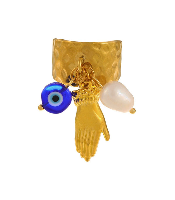 Anillo Pearl Palm Eye