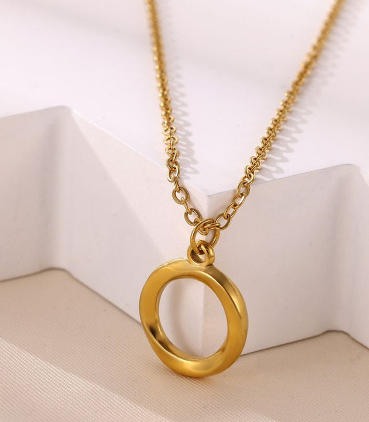Collar gold round